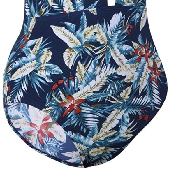 Lace Up Halter Bikini High Waisted Swimsuit Size 6 - Picture 4 of 7